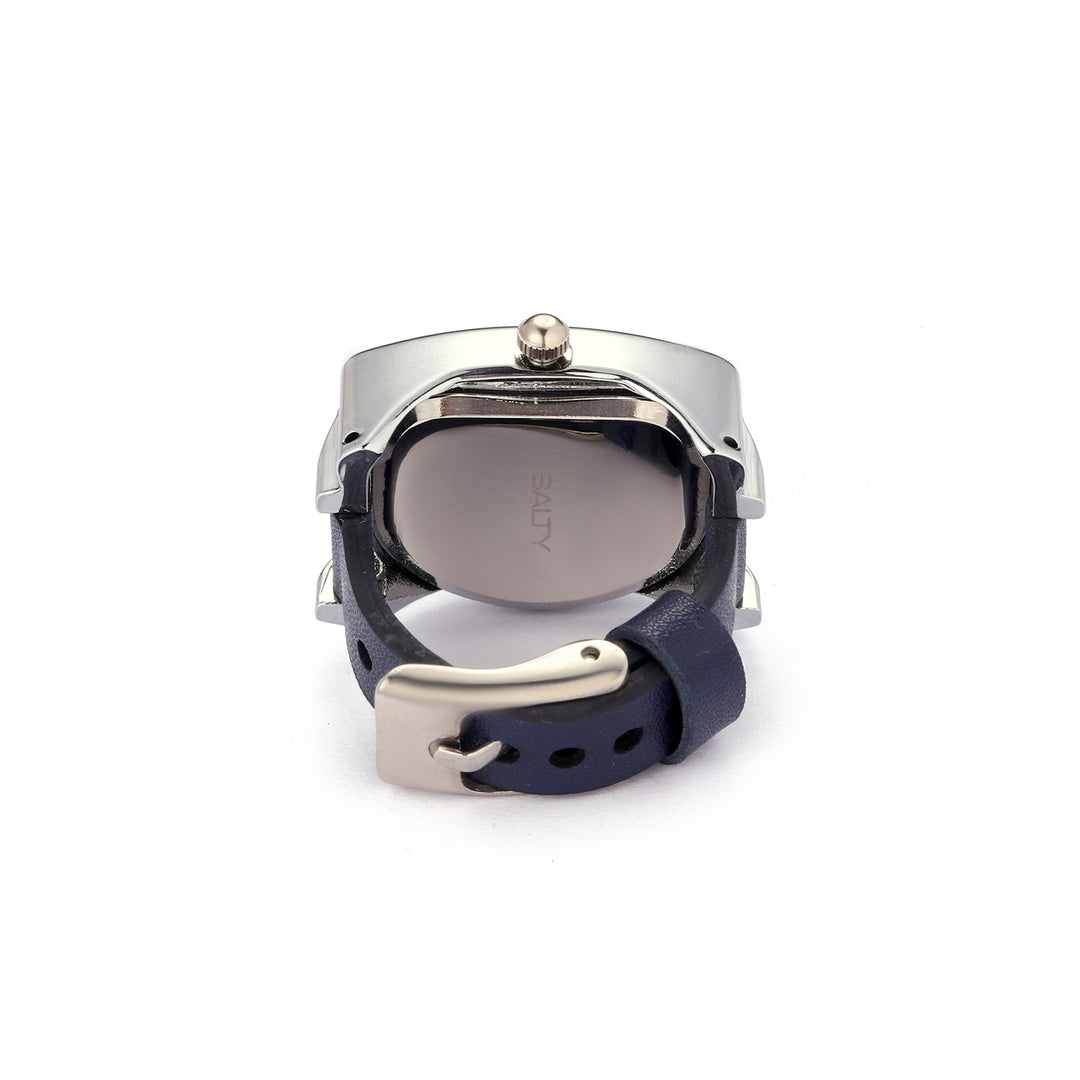 Velvet Curve Ring Watch - Blue | Salty