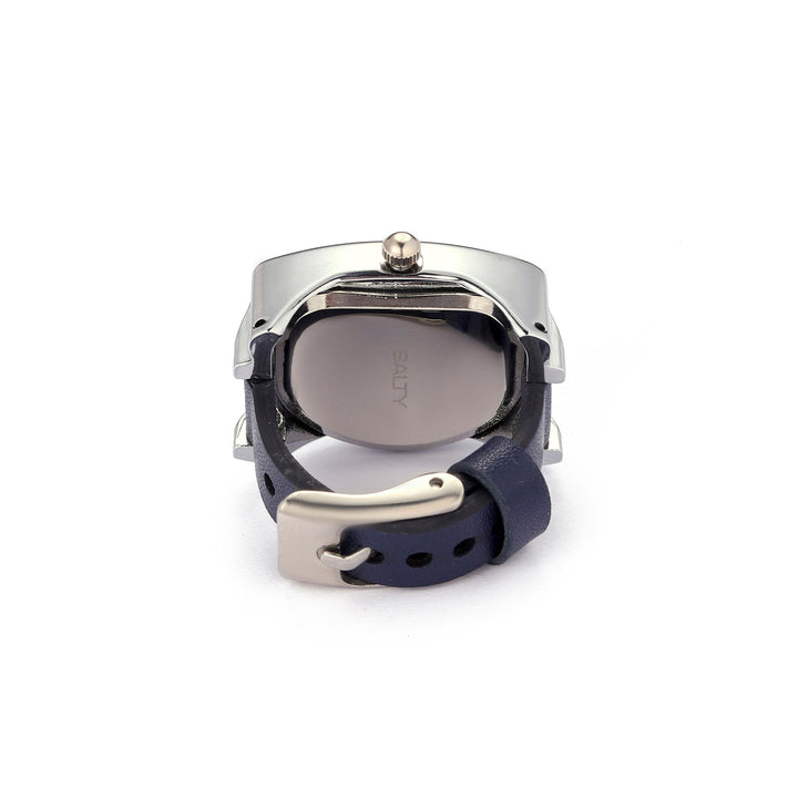 Velvet Curve Ring Watch - Blue | Salty