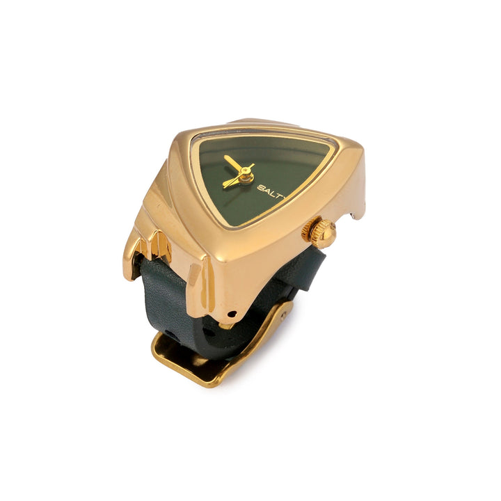 Velvet Curve Ring Watch - Green | Salty