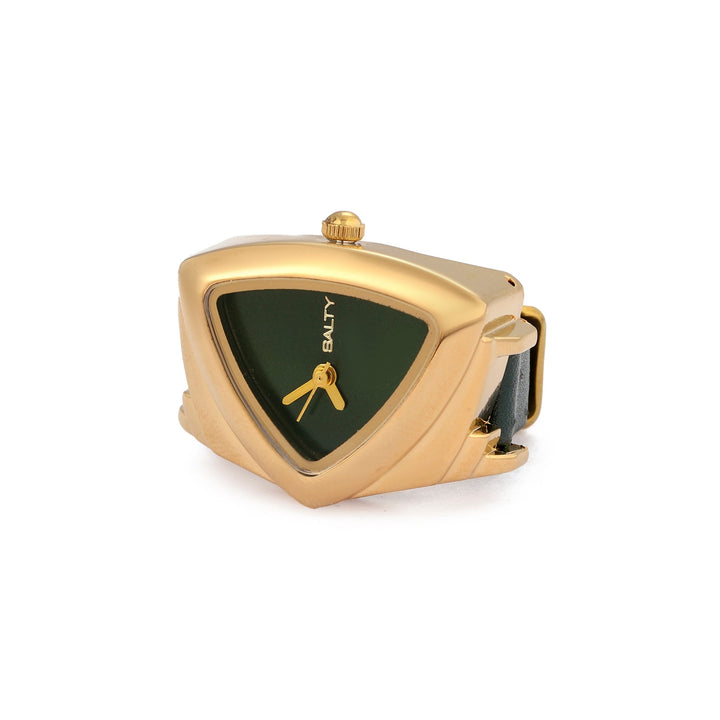 Velvet Curve Ring Watch - Green | Salty