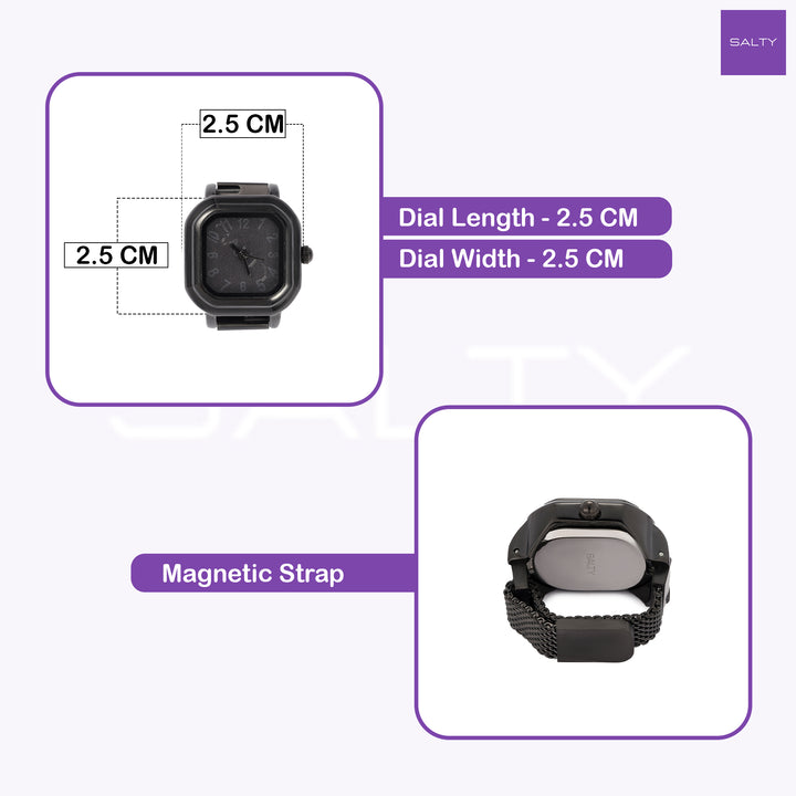 Midnight Melt Watch Ring - Black
