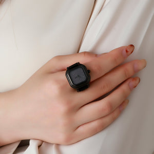 Midnight Melt Watch Ring - Black | Salty