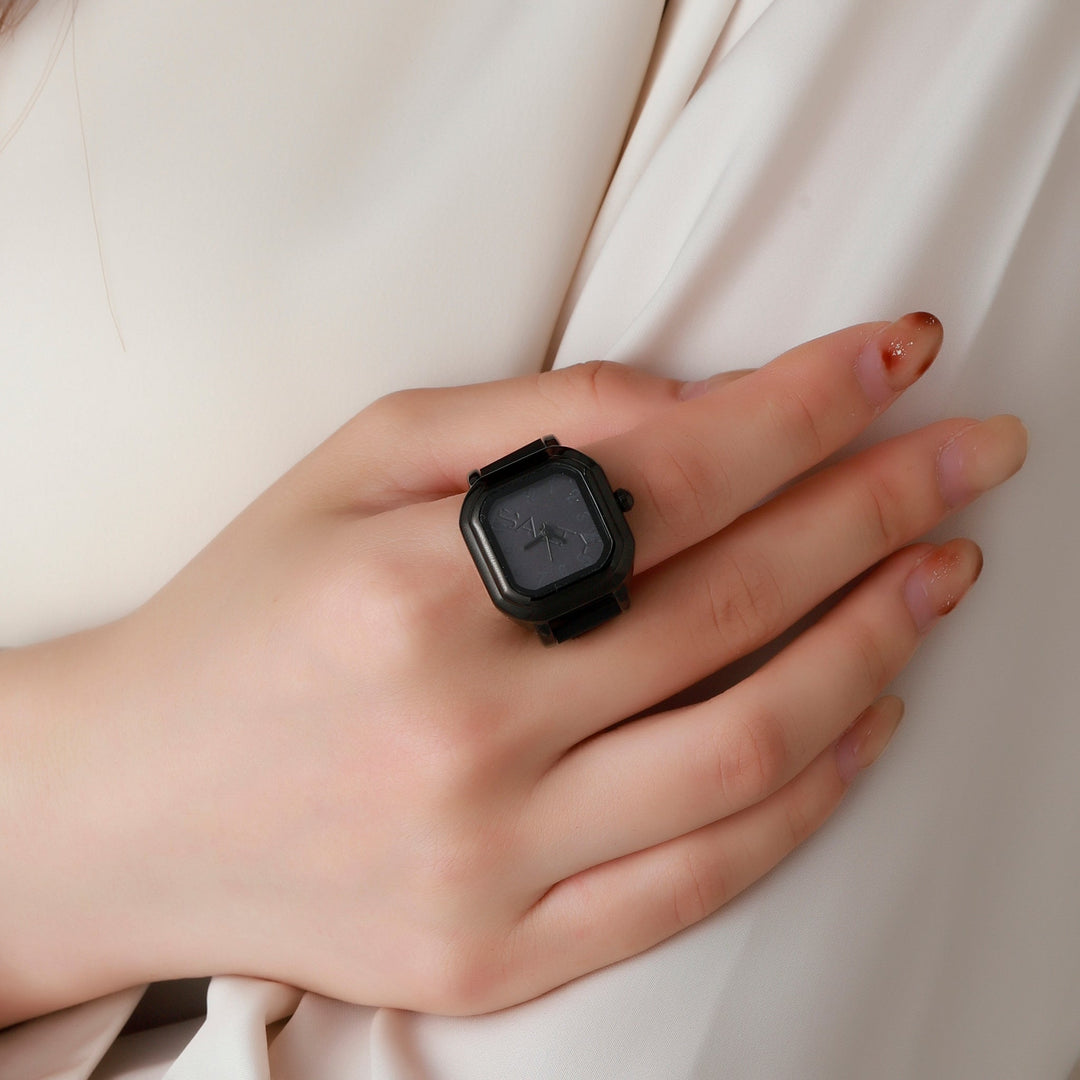 Midnight Melt Watch Ring - Black | Salty