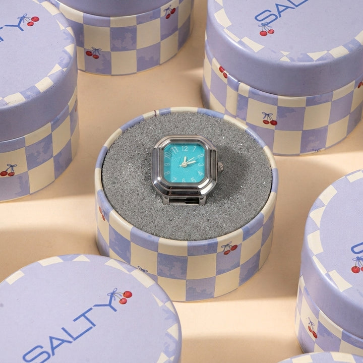 Sky Melt Watch Ring - Cyan