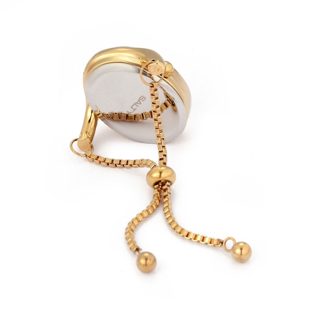Golden Flow Watch Ring - Gold | Salty