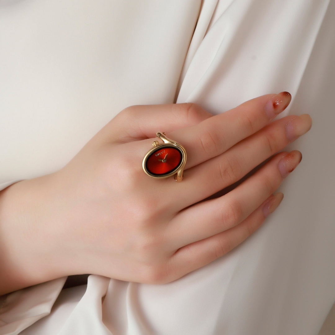 Golden Flow Watch Ring - Orange | Salty