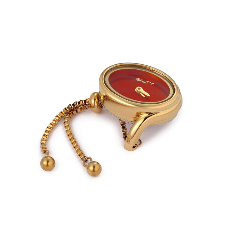 Golden Flow Watch Ring - Orange | Salty