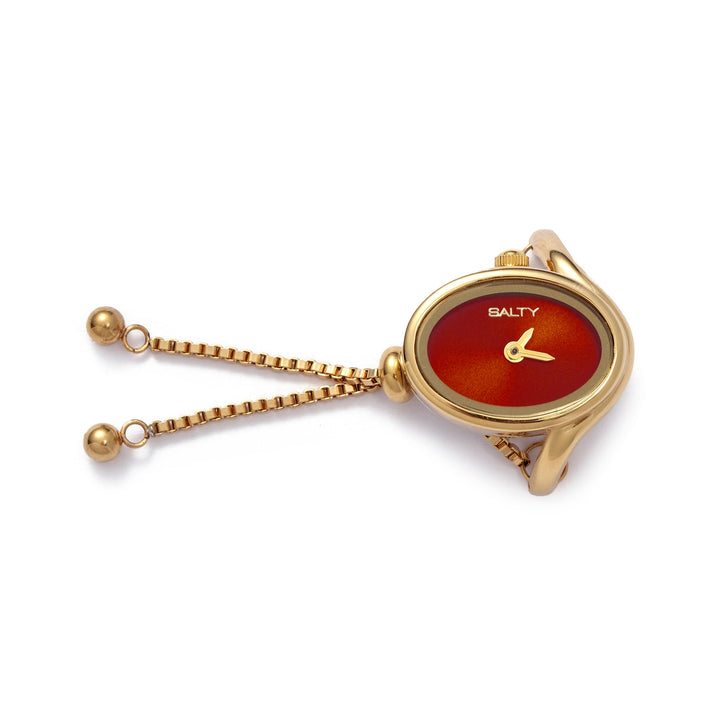 Golden Flow Watch Ring - Orange | Salty