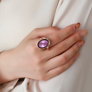 Rose Gold Flow Watch Ring | Salty