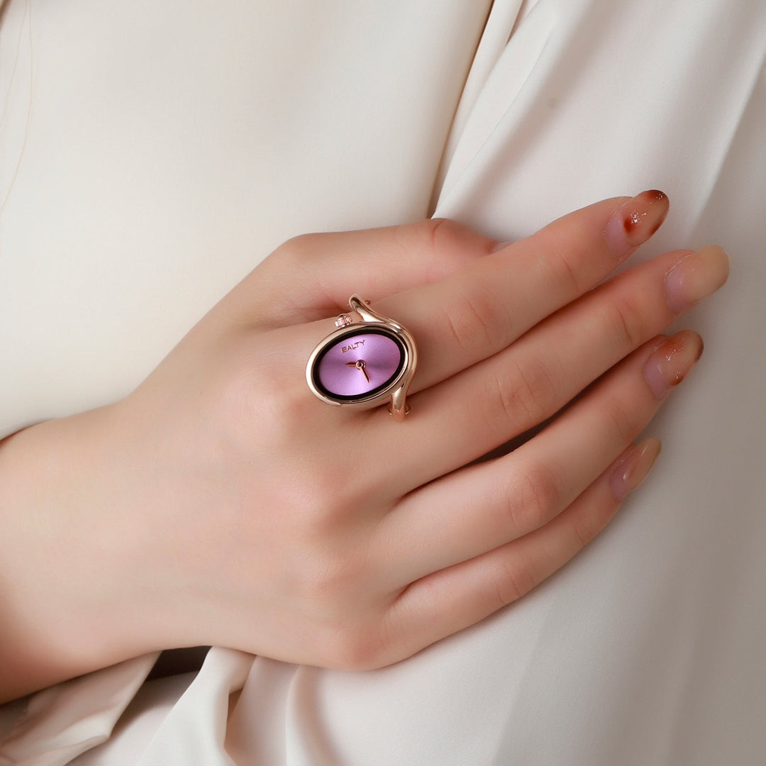 Rose Gold Flow Watch Ring | Salty