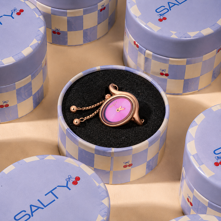 Rose Gold Flow Watch Ring