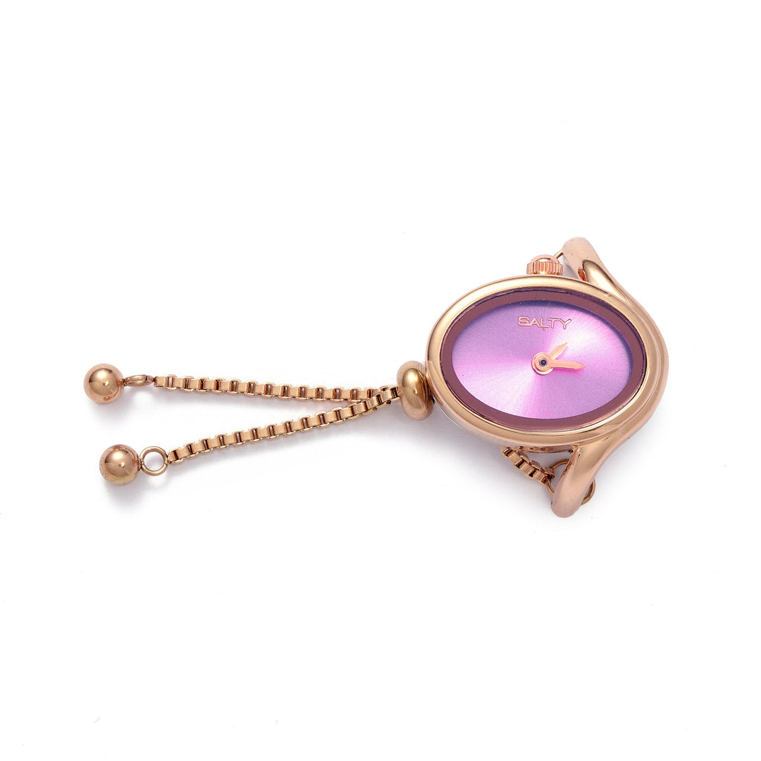 Rose Gold Flow Watch Ring | Salty