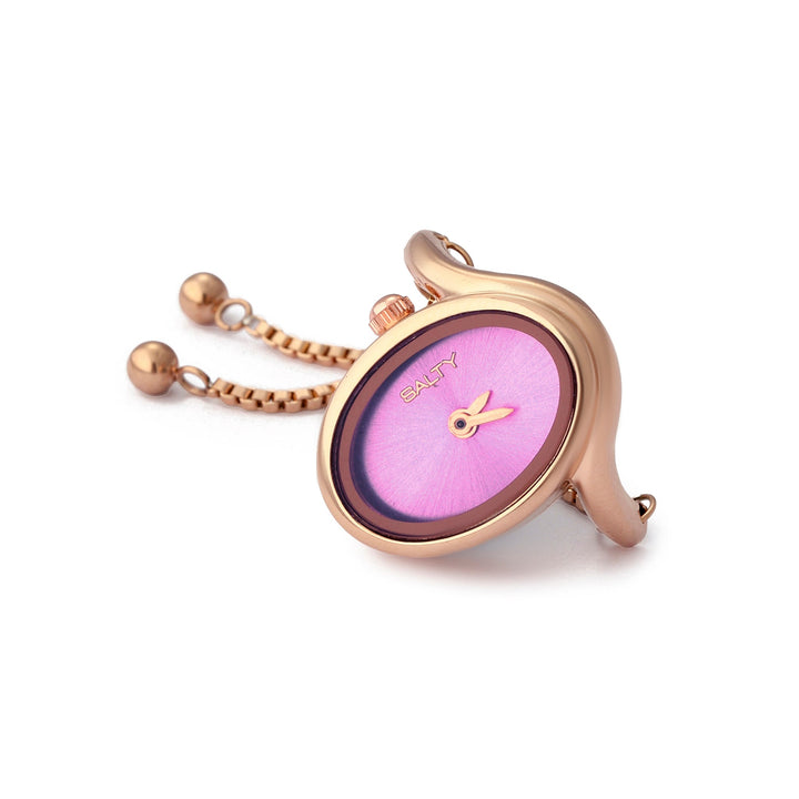 Rose Gold Flow Watch Ring | Salty