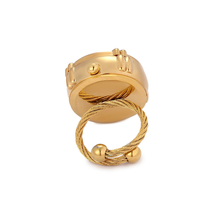 Blush Crown Watch Ring - Green | Salty