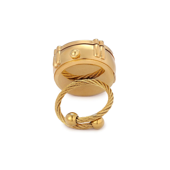 Blush Crown Watch Ring - White | Salty
