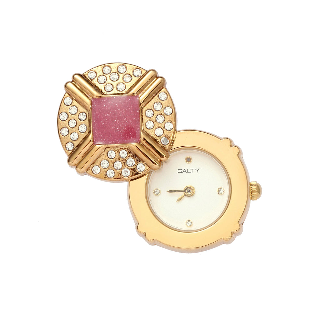 Blush Crown Watch Ring - White | Salty