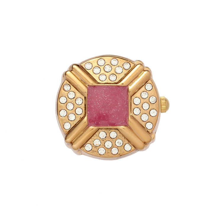 Blush Crown Watch Ring - White | Salty