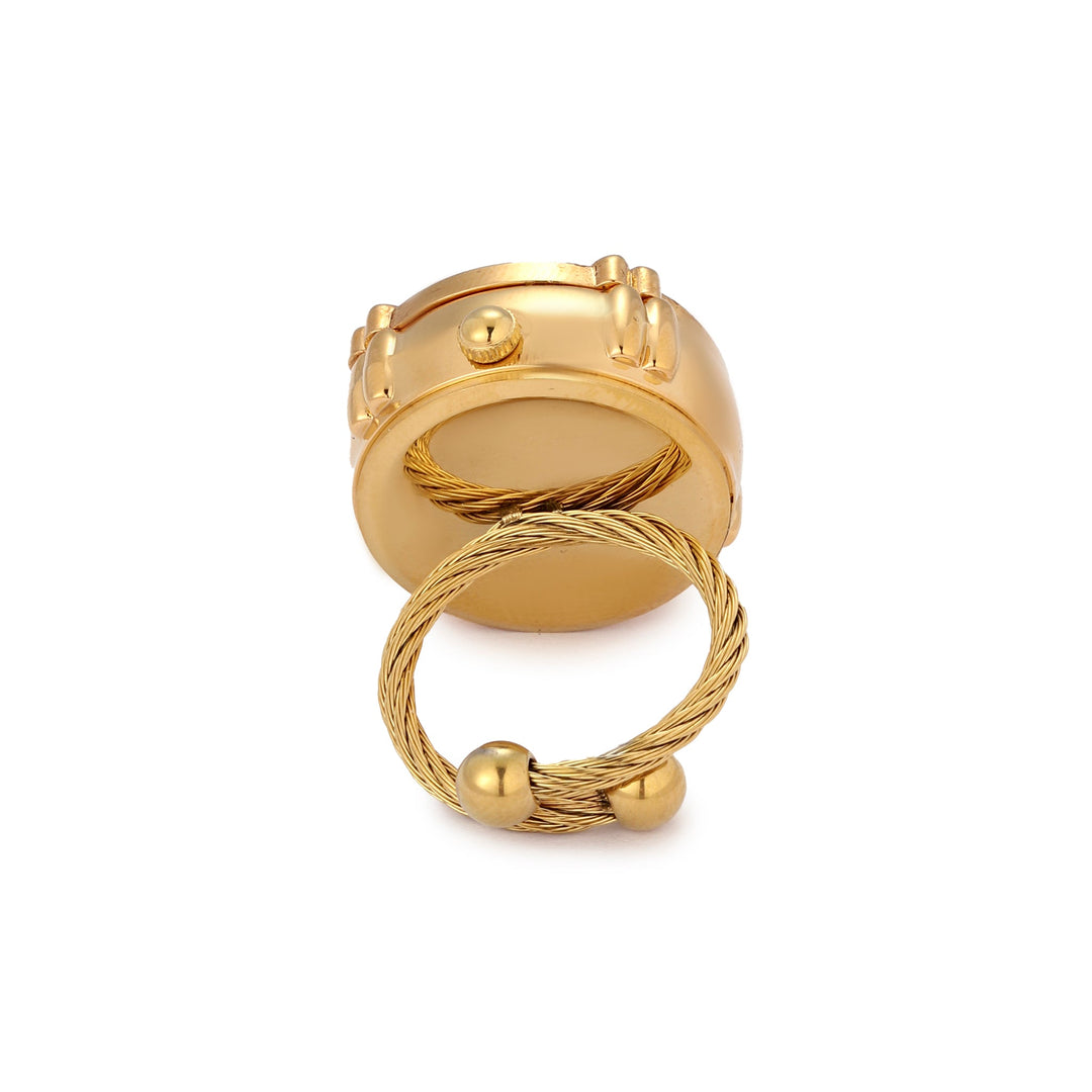 Blush Crown Watch Ring - Pink | Salty