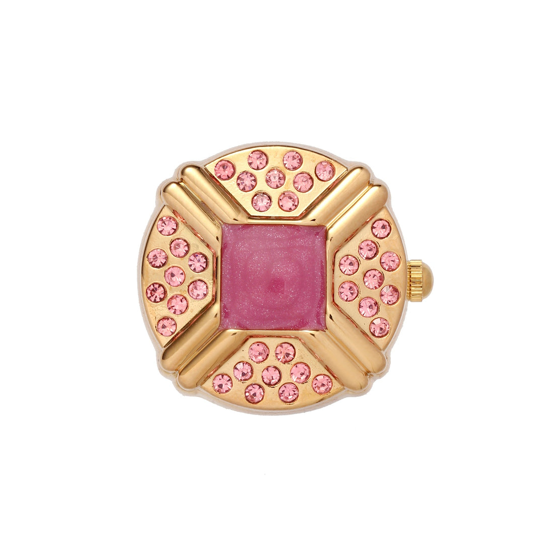 Blush Crown Watch Ring - Pink | Salty