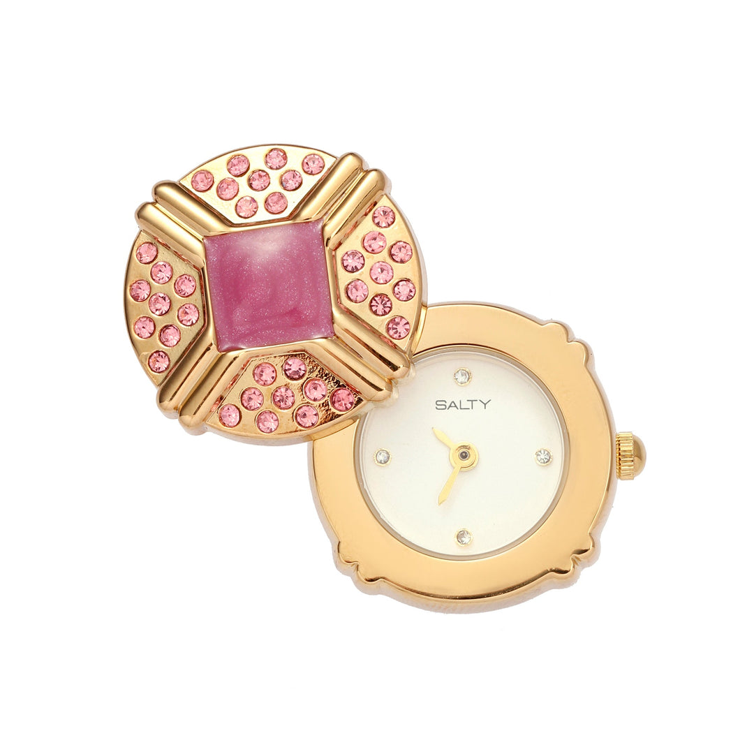 Blush Crown Watch Ring - Pink | Salty
