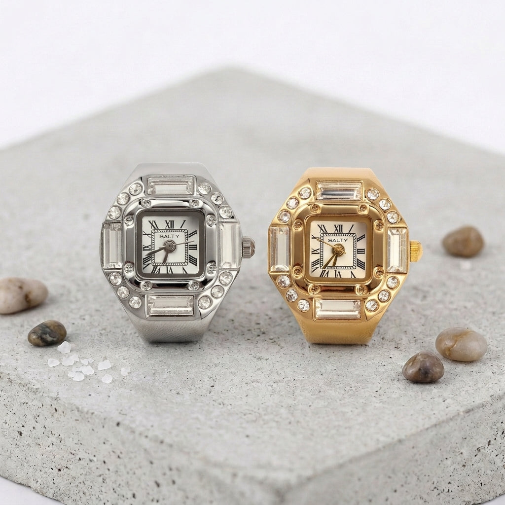 The Chuck and Blair Watch Ring for Couple | Salty