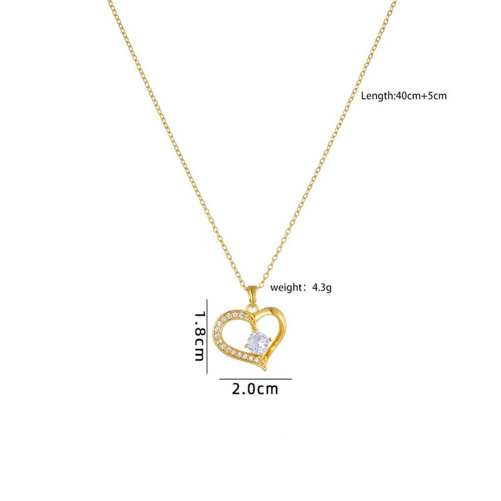 Amour Pendant Golden Necklace