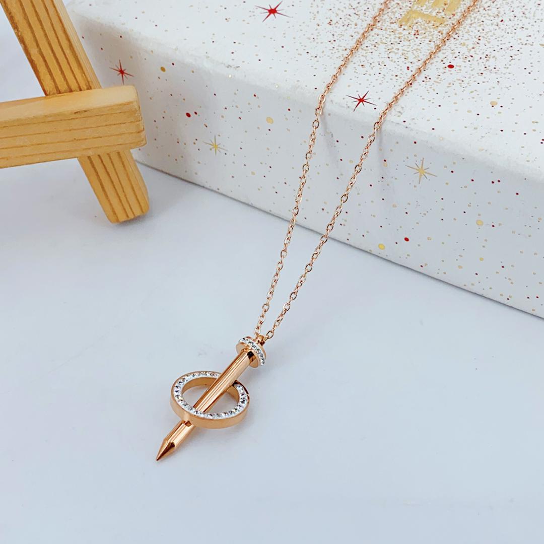 Seoul Cityscape Necklace - Rose Gold - Salty Accessories