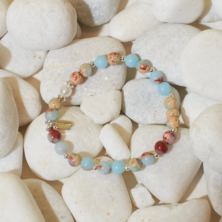 Whimsical Beaded Stone Band - Salty Accessories