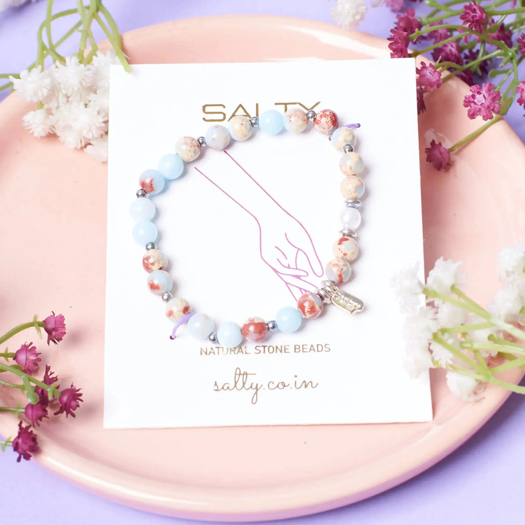 Whimsical Beaded Stone Band - Salty Accessories