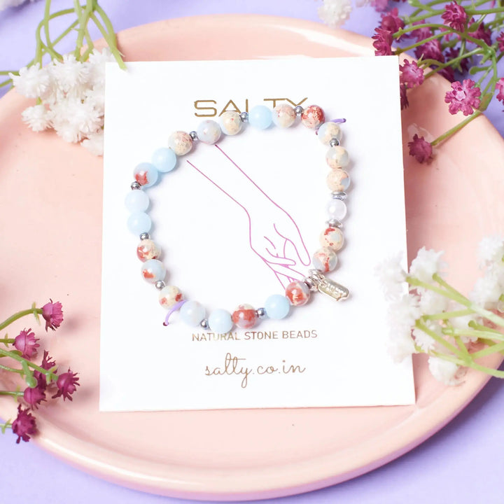 Whimsical Beaded Stone Band - Salty Accessories