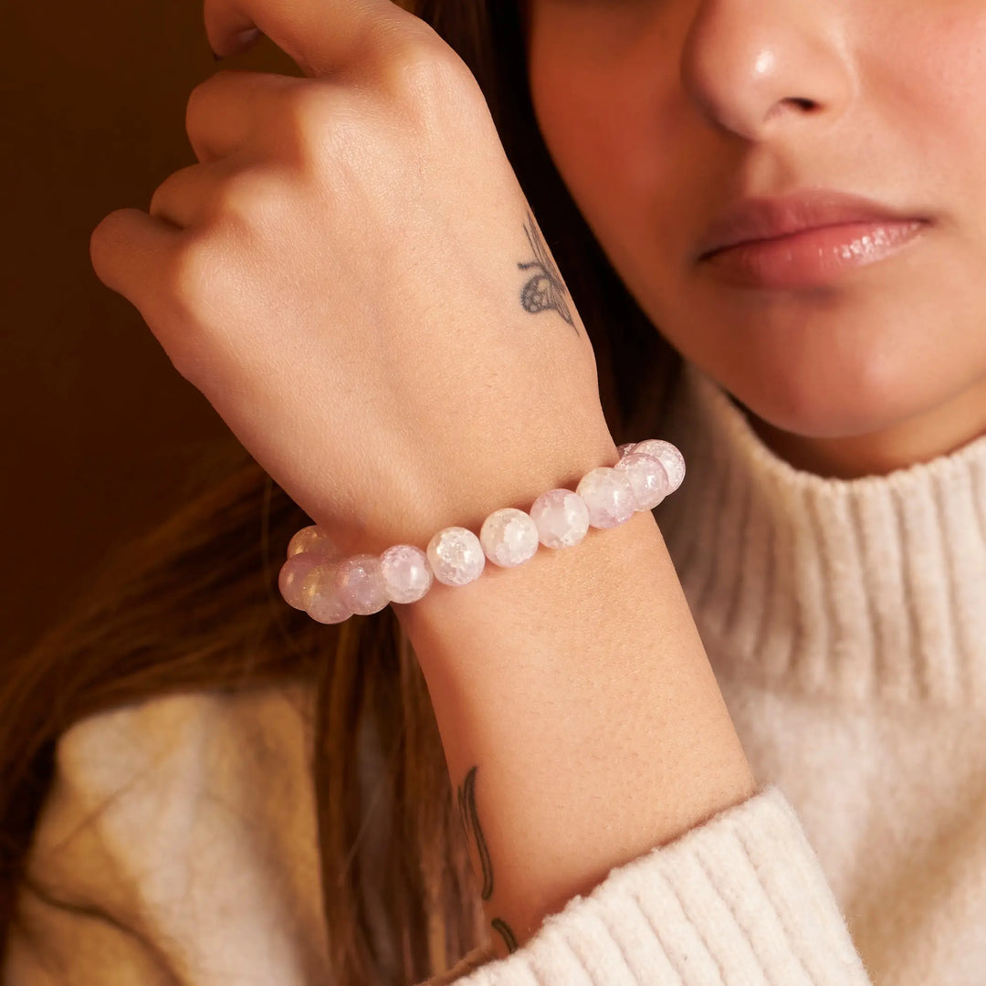 Whisper of Pink Beaded Bracelet - Salty Accessories