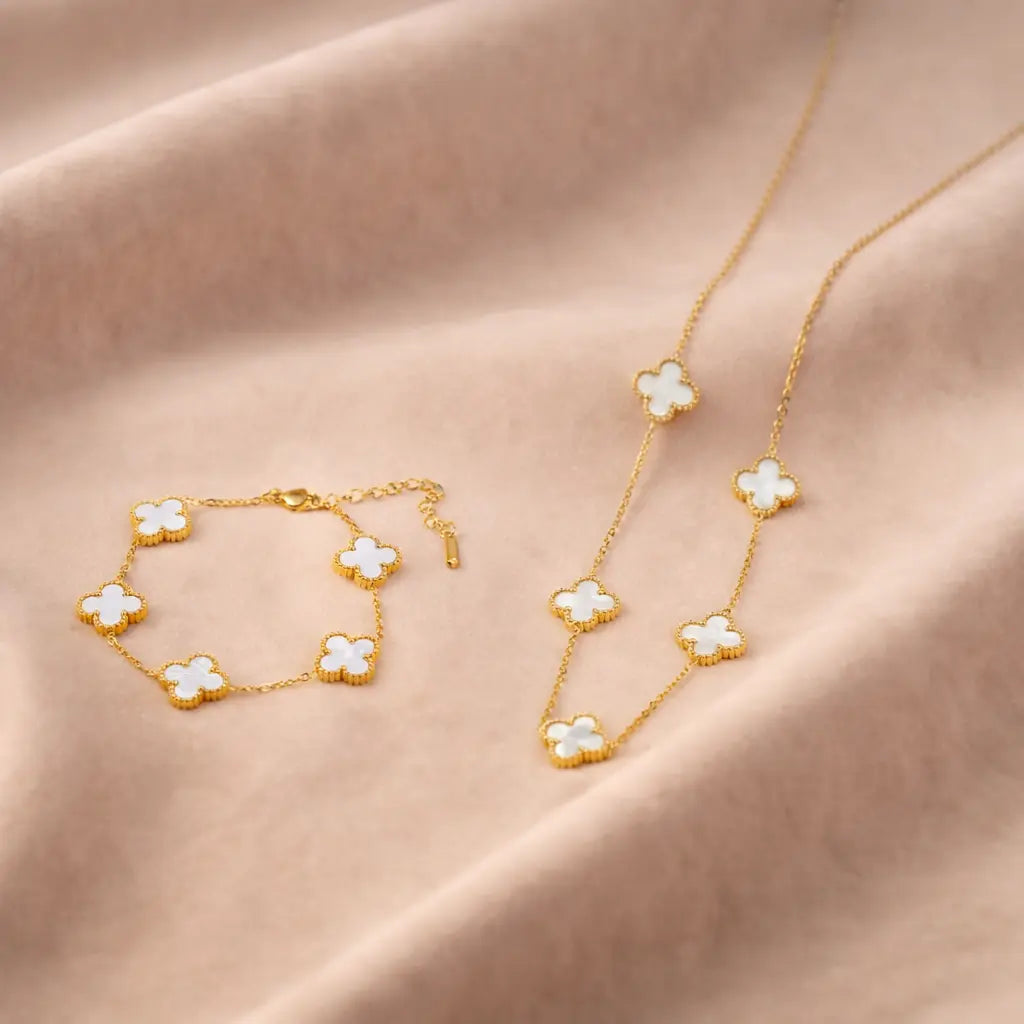 White Clover Jewellery Set | Salty