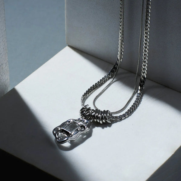 White Gem Chic Necklace