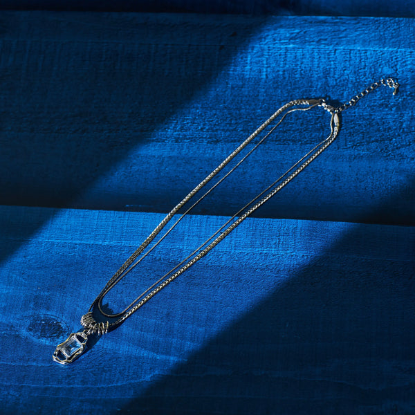 White Gem Chic Necklace