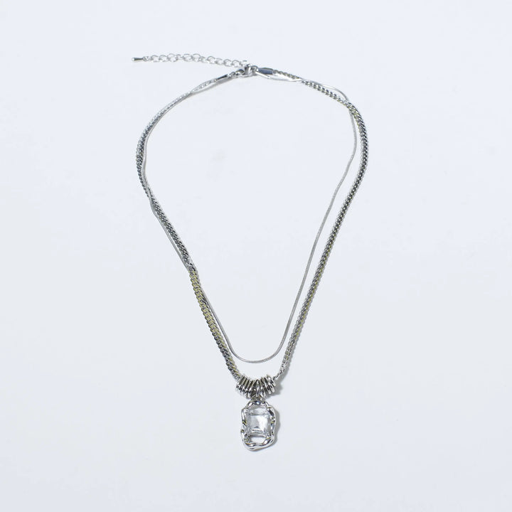 White Gem Chic Necklace - Salty Accessories
