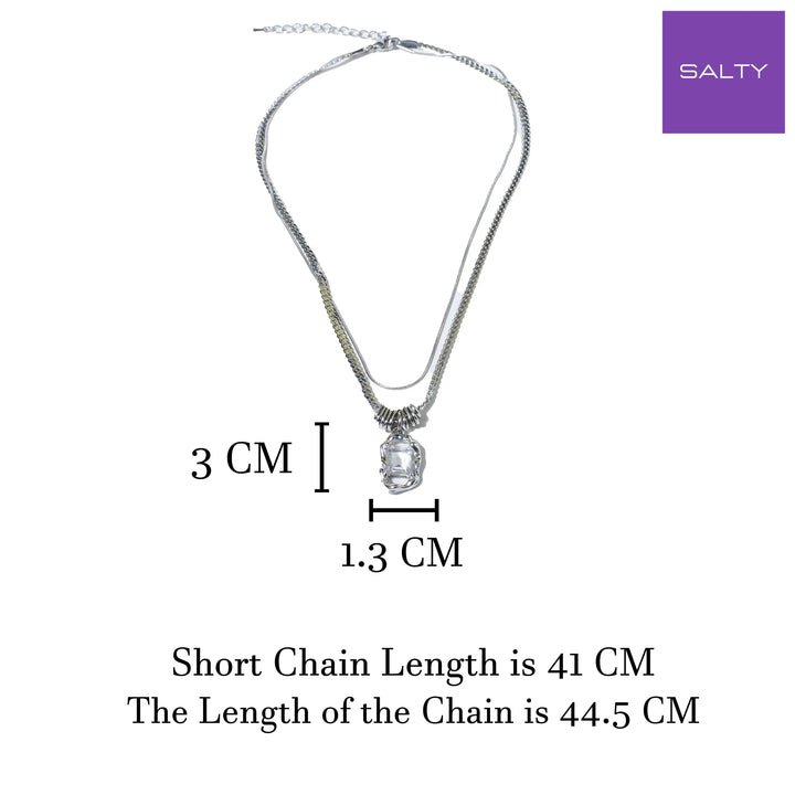White Gem Chic Necklace - Salty Accessories