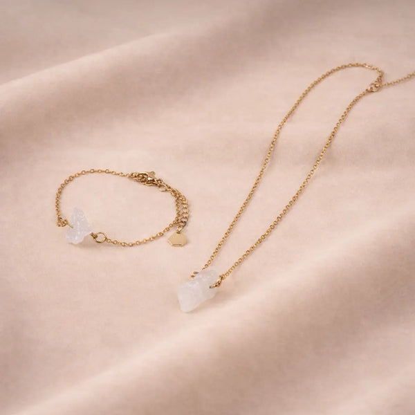 White Moon Flutter Jewellery Set