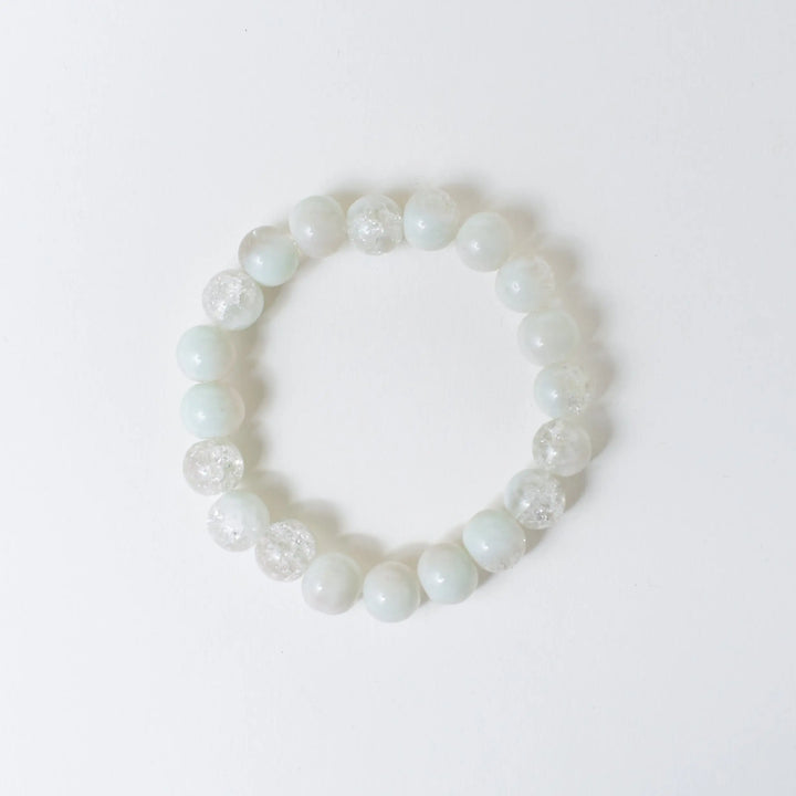 White Moonstone Beaded Bracelet - Salty Accessories