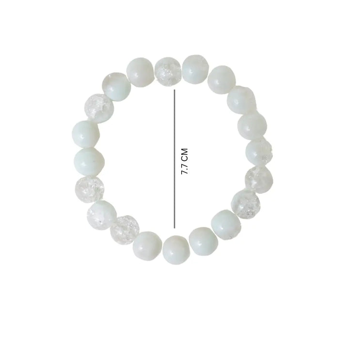 White Moonstone Beaded Bracelet - Salty Accessories