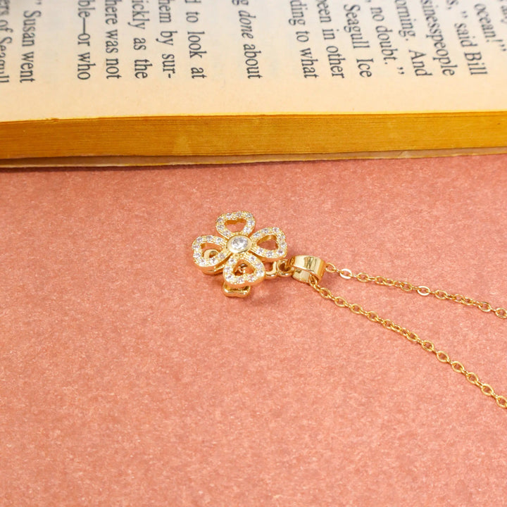 Windmill Fan Gold Necklace - Salty Accessories