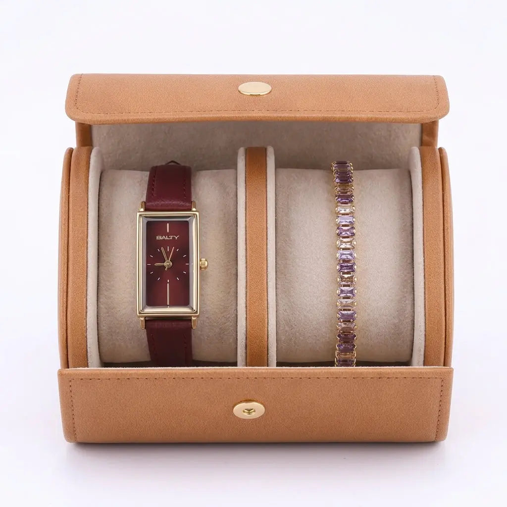 Wine Sparkle Watch Bracelet Stack | Salty