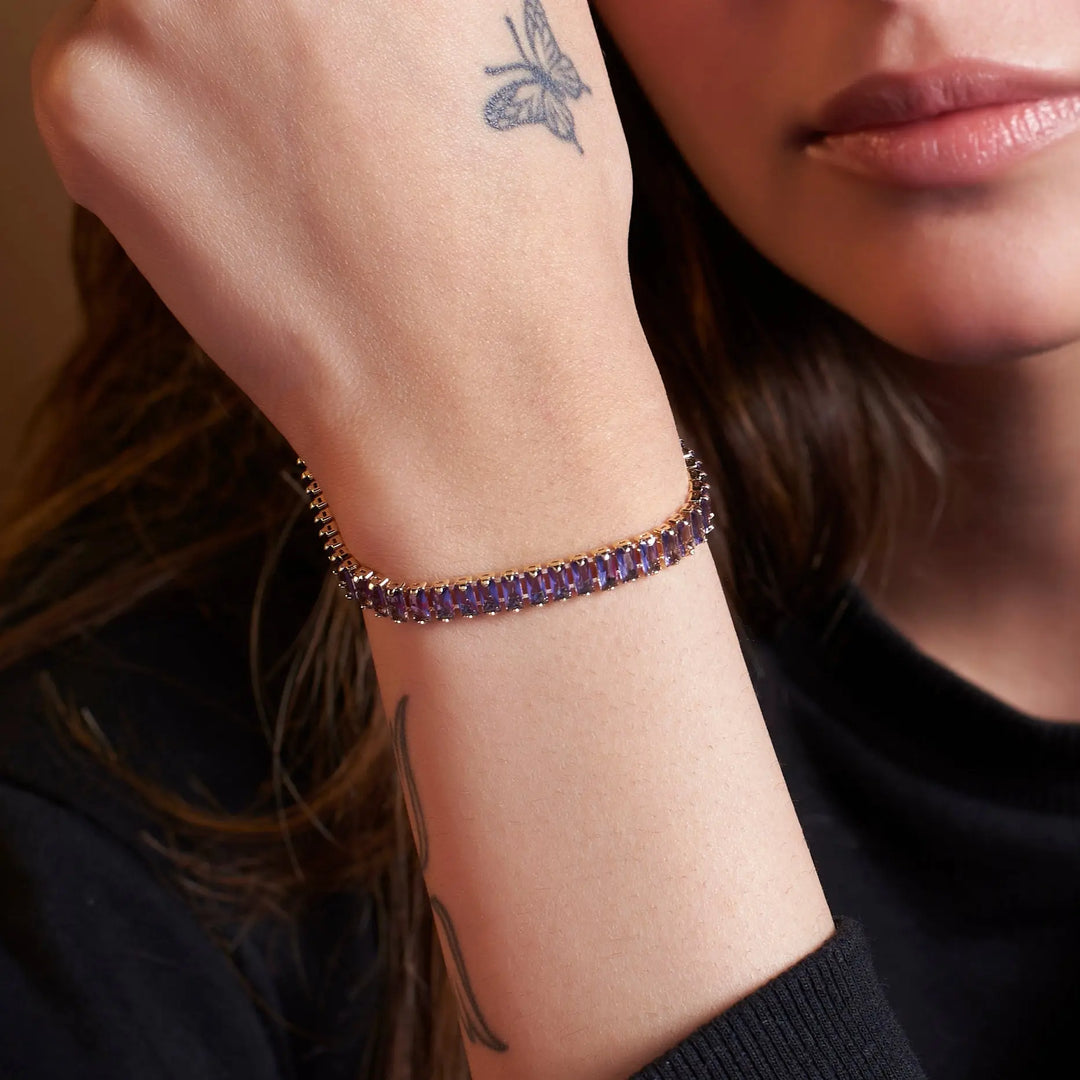 Wine Tennis Bracelet - Salty Accessories