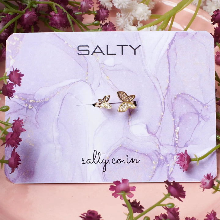 Wing Charm Ring - Salty Accessories