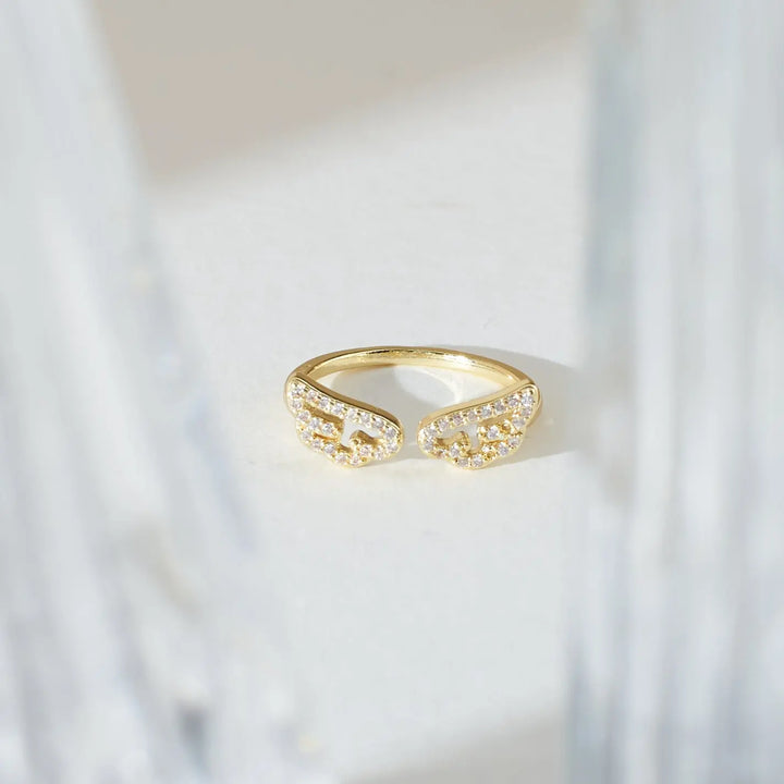 Wings of Freedom Golden Ring - Salty Accessories