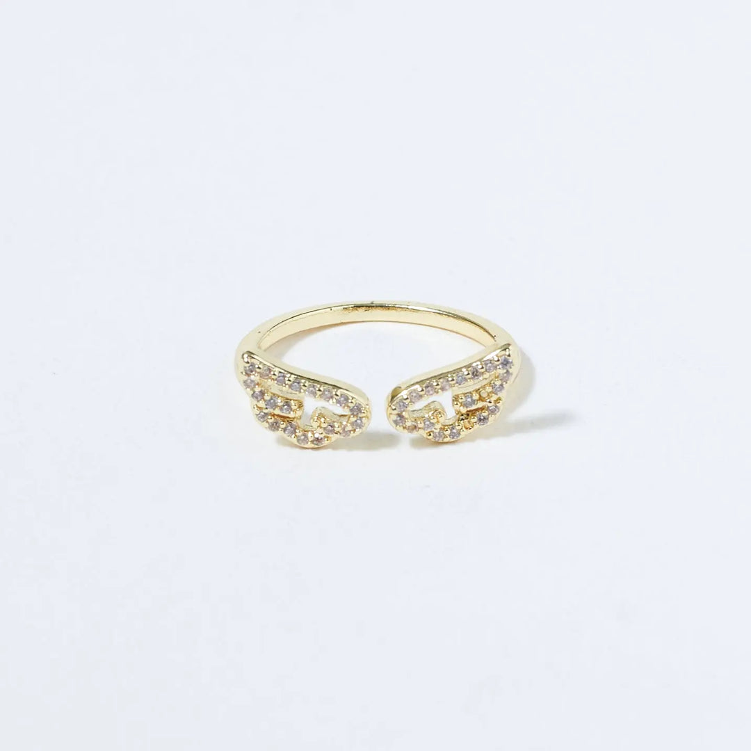 Wings of Freedom Golden Ring - Salty Accessories