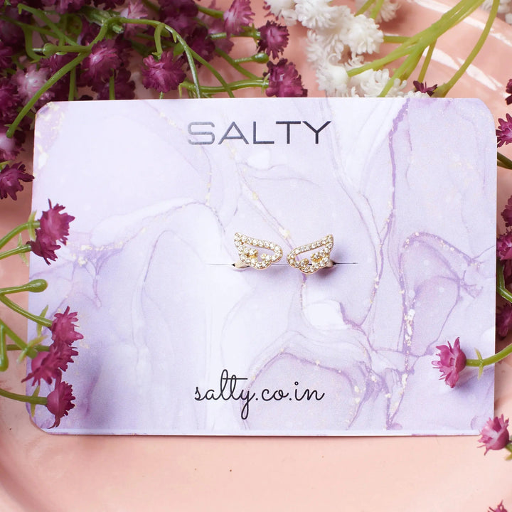 Wings of Freedom Golden Ring - Salty Accessories