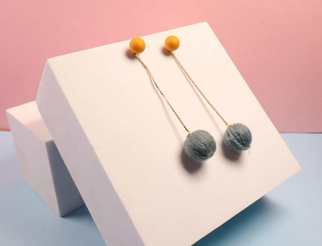 Winter Special Fur Tassel Earrings