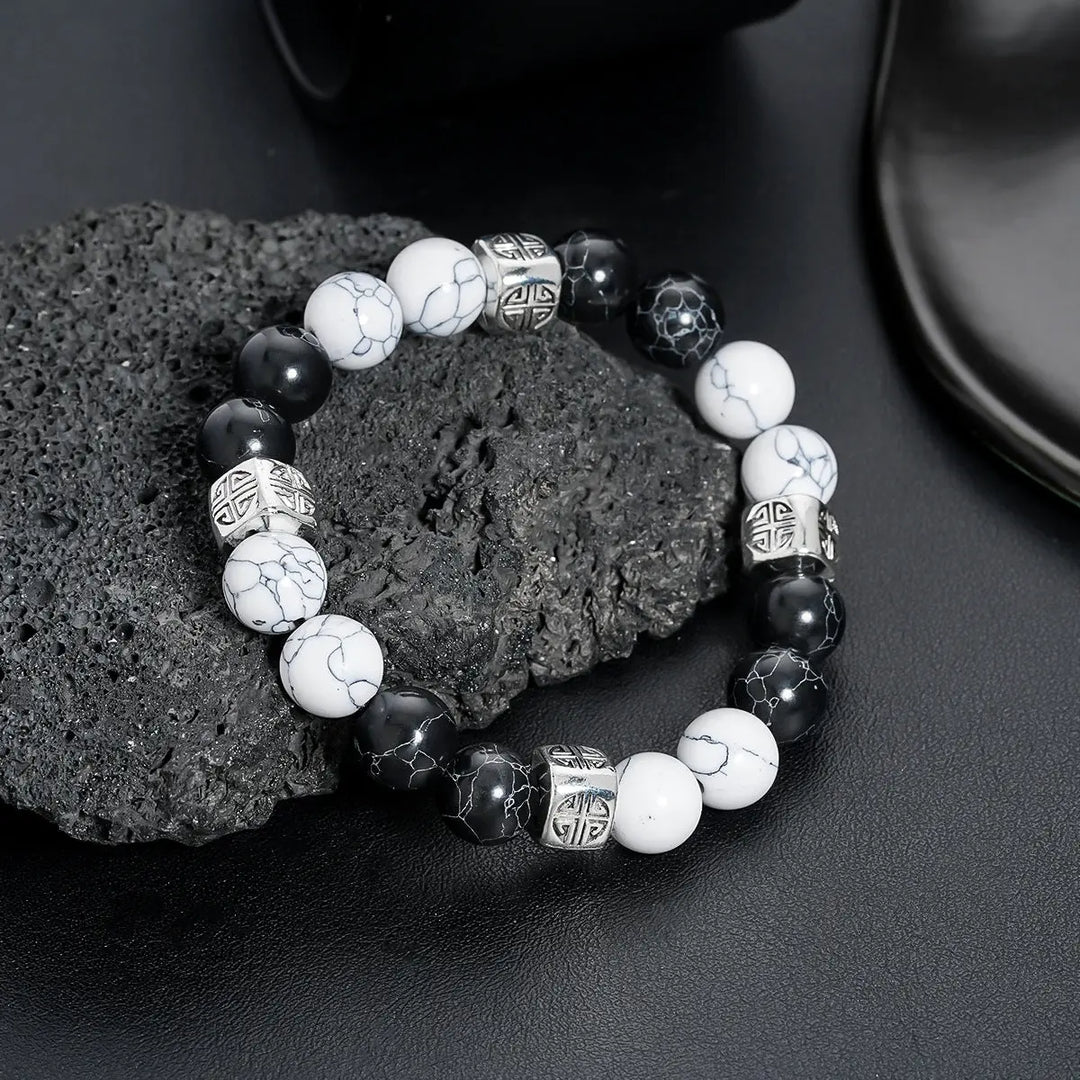 Yin Noir Bead Bracelet | Salty