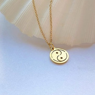 Yin-yang necklace - Gold
