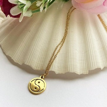 Yin-yang necklace - Gold